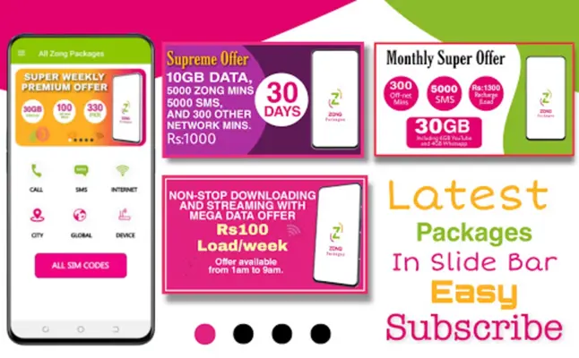 Zong Internet Packages 2023 android App screenshot 4